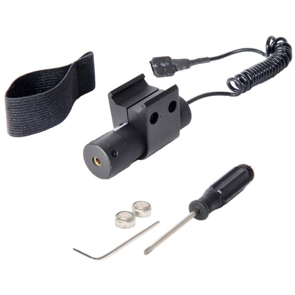 BBTac Laser Target Aim Red Laser for Airsoft Guns Adjustable w/ Pressure Switch & Mount