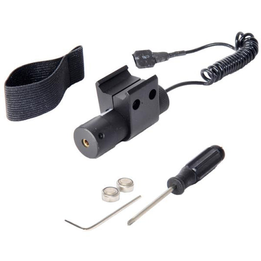 BBTac Laser Target Aim Red Laser for Airsoft Guns Adjustable w/ Pressure Switch & Mount
