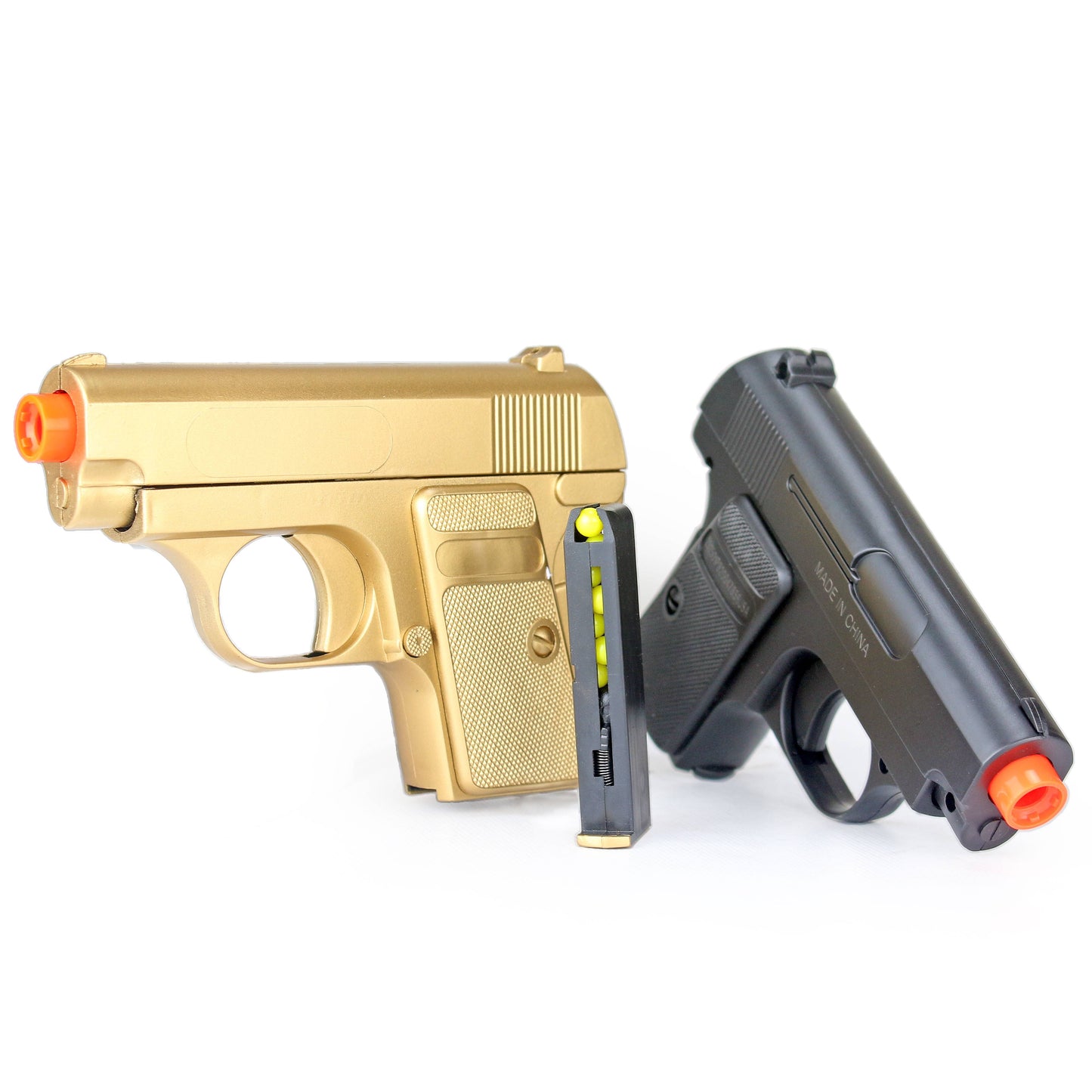 BBTac Compact Pistol Magazine - 2 Pack (Gold and Black Color)