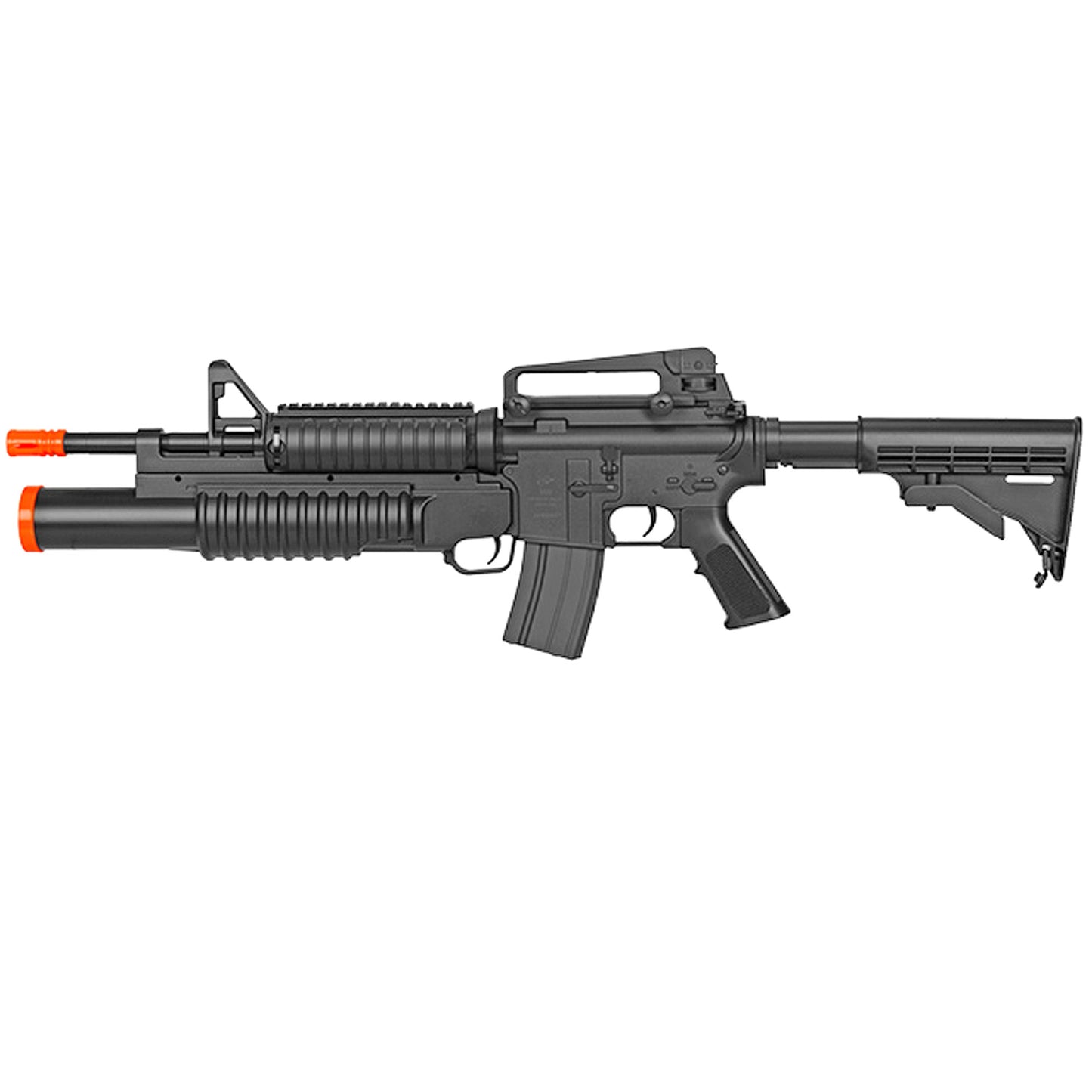 BBTac Airsoft Gun Electric Rifle Full Auto with Burst 3 Round Launcher, Rail System, Powerful AEG Shoot 6mm BBs