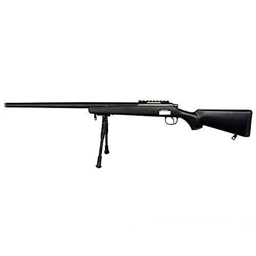 BBTac Airsoft Sniper Rifle VSR-10 - Bolt Action Powerful Spring Airsoft Gun with Hunting Scope and Bipod