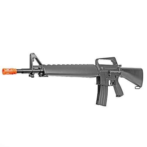 BBTac M16A1 Spring Airsoft Gun | Vietnam War Trianglar Hangguard Replica Airsoft Rifle for Beginners, Backyard Battles & Collectors | Realistic Look, Reliable Performance