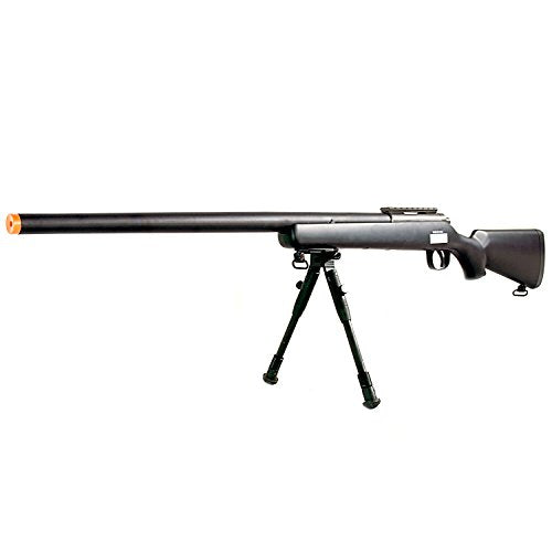 BBTac Airsoft Sniper Rifle VSR-10 - Bolt Action Powerful Spring Airsoft Gun with Hunting Scope and Bipod