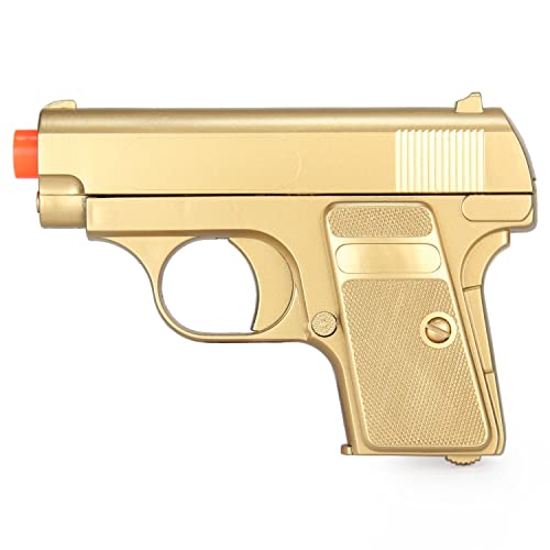 BBTac Airsoft Pistol Gold and Black Dual 328 Sub-Compact Mini Pocket Pistols 110 FPS Spring Airsoft Gun