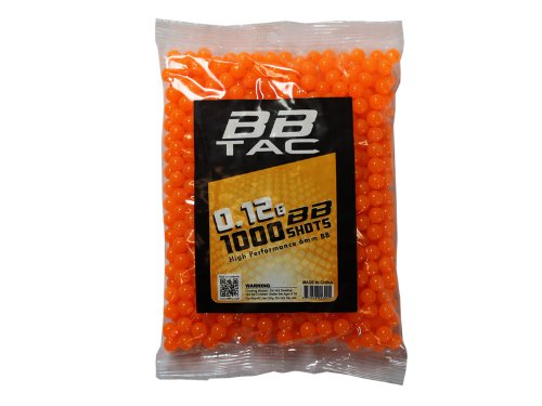 BBTac 1000 Bag .12g 6mm BBs for Airsoft Guns