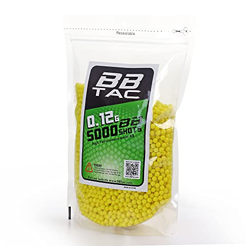 BBTac Airsoft BBS .12g 11,000 Rounds 6mm for Airsoft Guns BB Pellets Ammo 0.12 Gram Light Weight