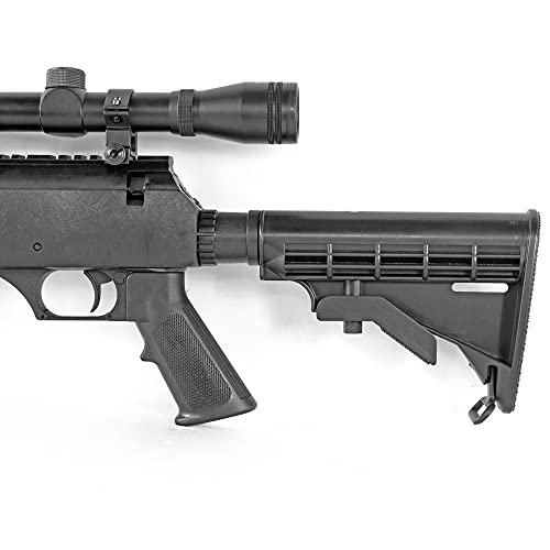 Spring Bolt Action Well m187d fps-550 Metal Airsoft Sniper Rifle Gun w/Scope, bi-pod(Airsoft Gun)