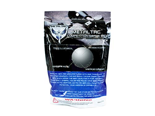MetalTac Airsoft BBS .25g 8000 Rounds Match Grade BB Pellet, 0.25 Gram 6mm for Airsoft Guns Ammo with Speed Loader