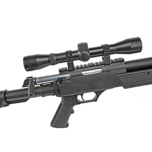 Spring Bolt Action Well m187d fps-550 Metal Airsoft Sniper Rifle Gun w/Scope, bi-pod(Airsoft Gun)