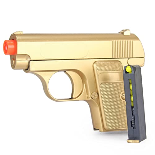 BBTac Airsoft Pistol Gold and Black Dual 328 Sub-Compact Mini Pocket Pistols 110 FPS Spring Airsoft Gun