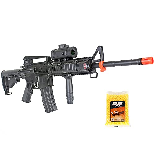 bbtac bt-m83+1000bb lpeg full auto electric power 250 fps airsoft gun with 1000 ball bearing(Airsoft Gun)