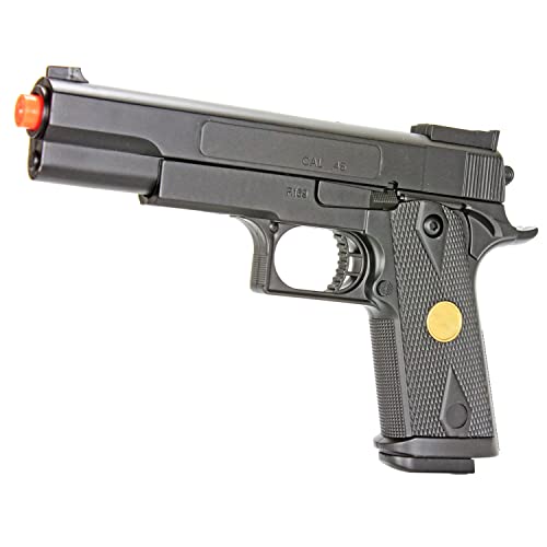 BBTac Airsoft Pistol Gun 1911-Tactical Hi-Capa Spring Loaded Air-Soft Hand Gun Full Size