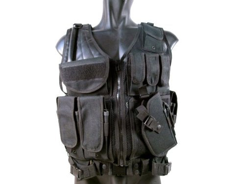 MetalTac Cross Draw Tactical Vest 9 Pockets