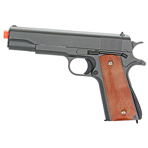 BBTac Airsoft Pistol 1911 G13 Classic Style Airsoft Gun Spring Powered 300 FPS, Metal Alloy Construction