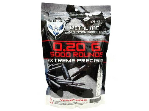 MetalTac Airsoft BBS .20g 10,000 Rounds 6mm for Airsoft Guns AEG Perfect Grade Percision Accurate Seamless BB Pellets