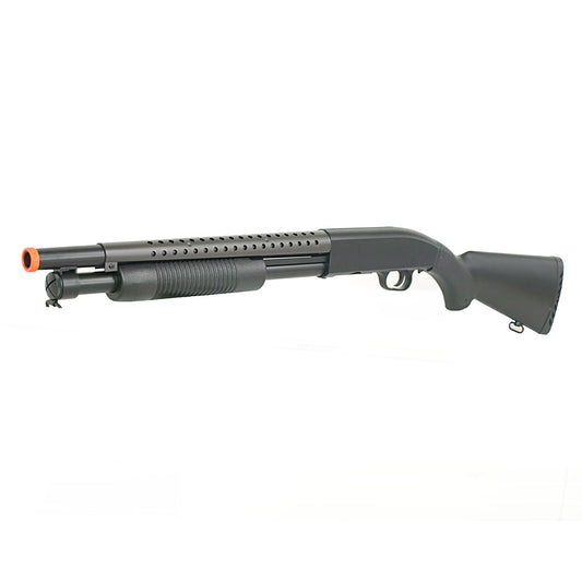 BBTac Airsoft Shotgun M500 Pump Action Spring Airsoft Gun M58A Powerful FPS with Magazine