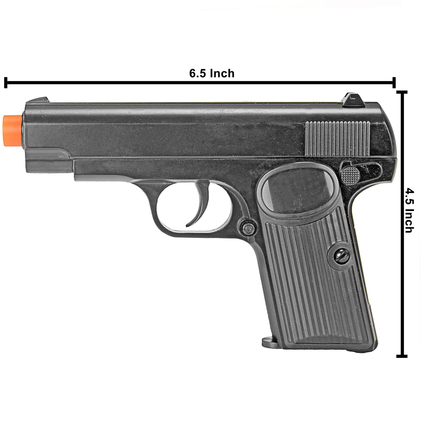 BBTac G2 Airsoft Spring Pistol Full Metal Slide and Body Ultra Subcompact 6" Pocket Handgun Spring Airsoft Gun