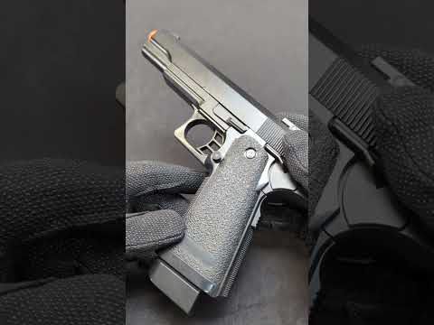 BBTac Airsoft Pistol 1911 G6 Airsoft Gun Spring Powered 300 FPS, Metal Alloy Construction (Black)