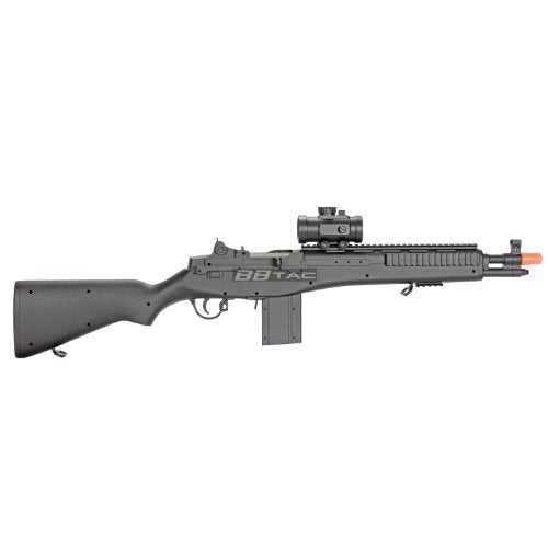 bbtac m305p airsoft gun m14 ris full sized spring airsoft rifle with scope with warranty(Airsoft Gun)