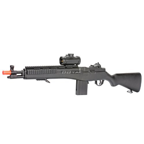 bbtac m305p airsoft gun m14 ris full sized spring airsoft rifle with scope with warranty(Airsoft Gun)