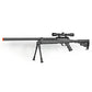 Spring Bolt Action Well m187d fps-550 Metal Airsoft Sniper Rifle Gun w/Scope, bi-pod(Airsoft Gun)