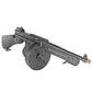 BBTac Airsoft Tommy Gun M1A1 Sub-Machine Gun Chicago Full Auto Electric SMG AEG with Drum, Battery & Charger