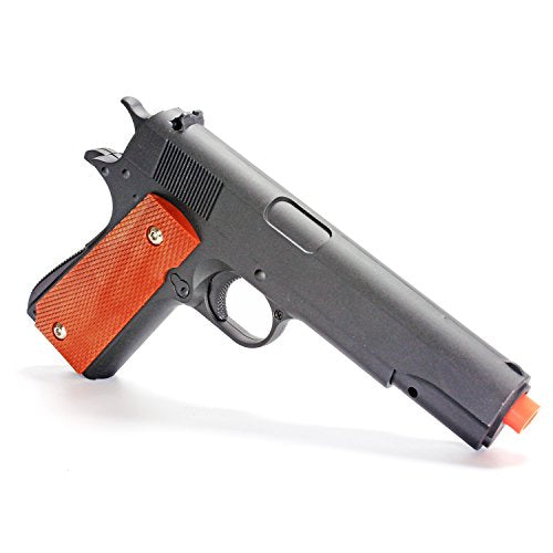 BBTac Airsoft Pistol 1911 G13 Classic Style Airsoft Gun Spring Powered 300 FPS, Metal Alloy Construction