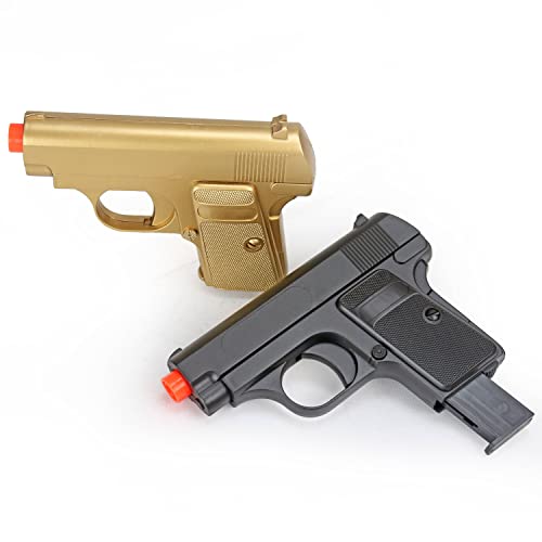 BBTac Airsoft Pistol Gold and Black Dual 328 Sub-Compact Mini Pocket P