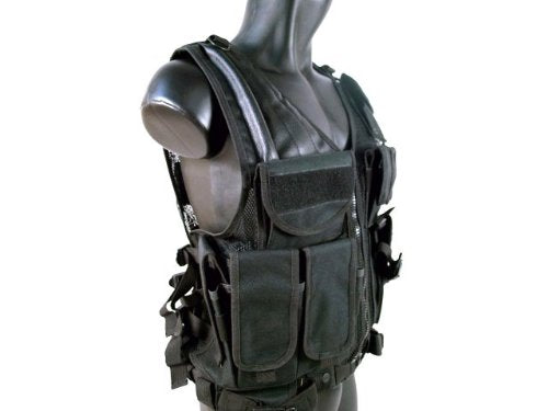 MetalTac Cross Draw Tactical Vest 9 Pockets