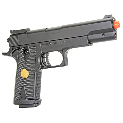 BBTac Airsoft Pistol Gun 1911-Tactical Hi-Capa Spring Loaded Air-Soft Hand Gun Full Size