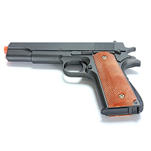 BBTac Airsoft Pistol 1911 G13 Classic Style Airsoft Gun Spring Powered 300 FPS, Metal Alloy Construction