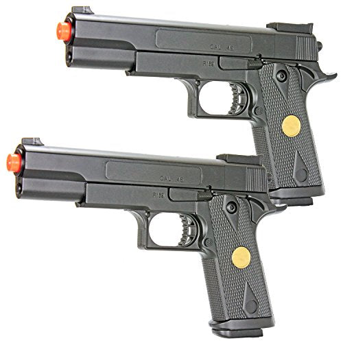 bbtac dual spring p169 spring pistols 260 fps spring airsoft gun (two pack)(Airsoft Gun)